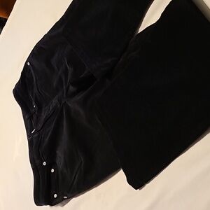 Jones New York Stretch Corduroy Jeans Boot Cut Sz 8P Black